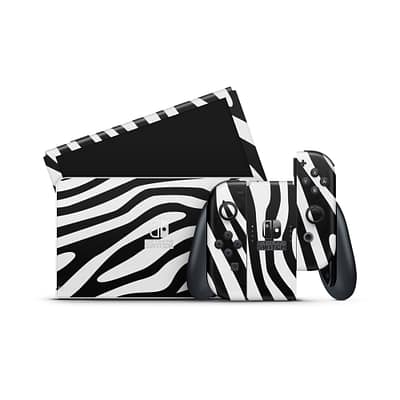 Nintendo Switch OLED Black and White Skin
