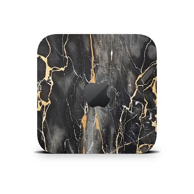 Mac Mini M2 Black Gold Fusion Art Skin