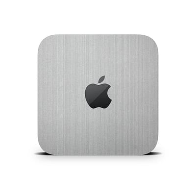 Mac Mini M2 Brushed Metal Steel Skin