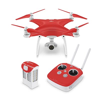 DJI Phantom 4 Matte Red Skin