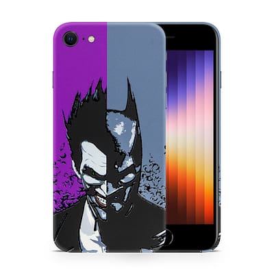 iPhone SE 2020 Batman Vs Joker 3D Skin WrapitSkin
