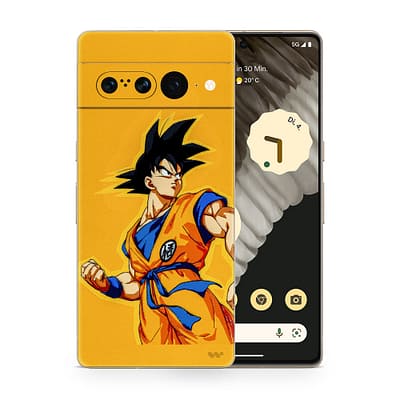 Pixel 7 Pro Goku Yellow 3D Skin WrapitSkin