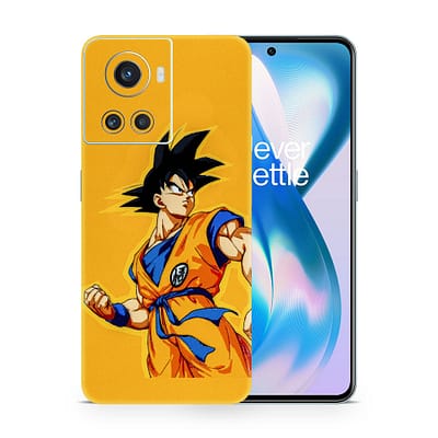 OnePlus 10R Goku Yellow 3D Skin WrapitSkin
