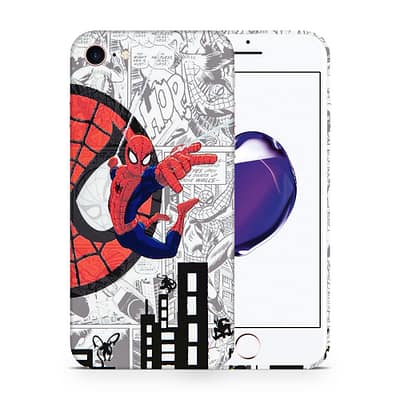 iPhone 7 Spiderman Comic 3D Skin WrapitSkin