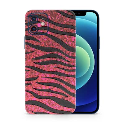 iPhone 12 Red Zebra 3D Skin WrapitSkin