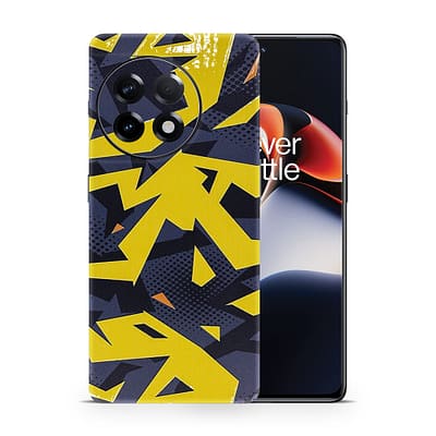 OnePlus 11R Abstract Yellow 3D Skin WrapitSkin