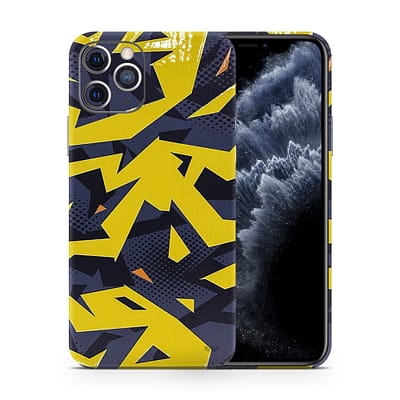 iPhone 11 Pro Max Abstract Yellow 3D Skin WrapitSkin