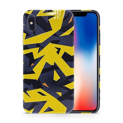 iPhone X Abstract Yellow 3D Skin WrapitSkin