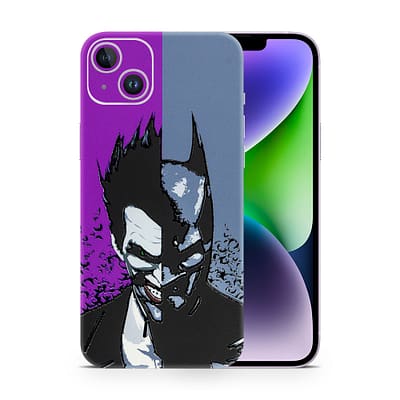 iPhone 14 Plus Batman Vs Joker 3D Skin WrapitSkin
