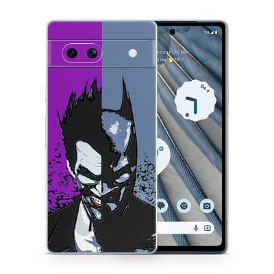 Pixel 7A Batman Vs Joker 3D Skin WrapitSkin