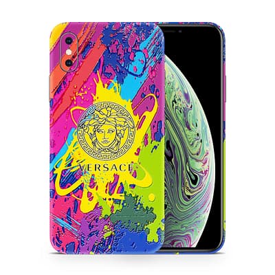 iPhone XS Versace Colorful 3D Skin WrapitSkin