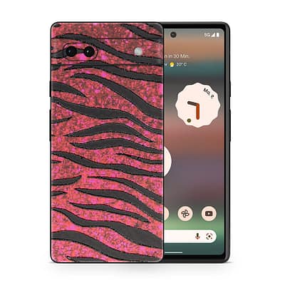Pixel 6A Red Zebra 3D Skin WrapitSkin