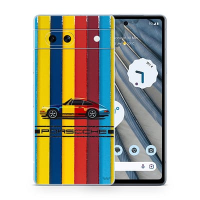 Pixel 7A Porsche Multicolor 3D Skin WrapitSkin
