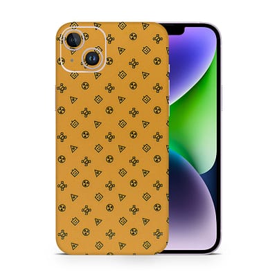 iPhone 14 Plus Yellow Danger 3D Skin WrapitSkin