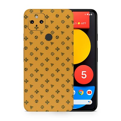 Pixel 5 Yellow Danger 3D Skin WrapitSkin