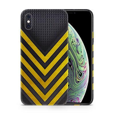 iPhone XS Max Arrows Yellow 3D Skin WrapitSkin