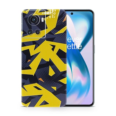 OnePlus 10R Abstract Yellow 3D Skin WrapitSkin
