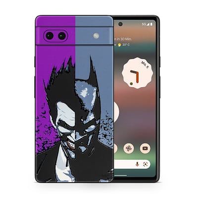 Pixel 6A Batman Vs Joker 3D Skin WrapitSkin