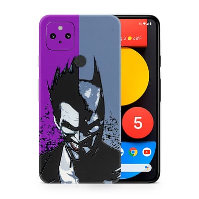 Pixel 5 Batman Vs Joker 3D Skin WrapitSkin