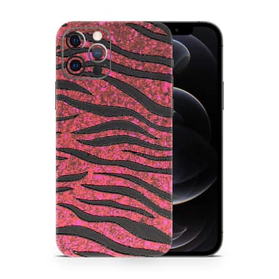 iPhone 12 Pro Red Zebra 3D Skin WrapitSkin