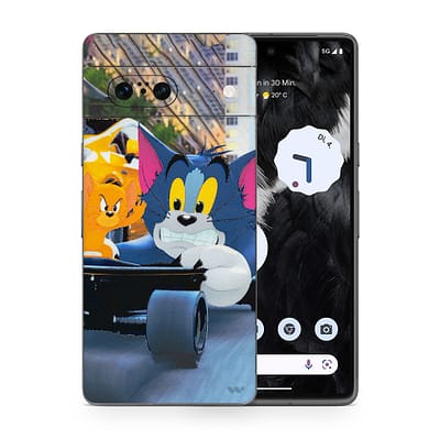Pixel 7 Tom And Jerry 3D Skin WrapitSkin