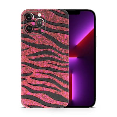 iPhone 13 Pro Red Zebra 3D Skin WrapitSkin