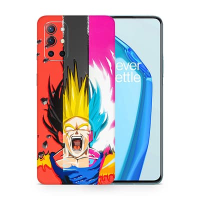 OnePlus 9R Angry Goku 3D Skin WrapitSkin