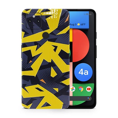 Pixel 4A 5G Abstract Yellow 3D Skin WrapitSkin