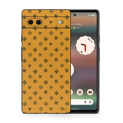 Pixel 6A Yellow Danger 3D Skin WrapitSkin