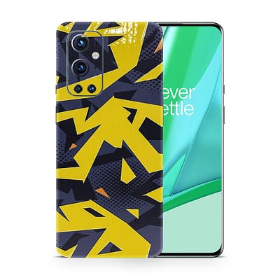 OnePlus 9 Pro Abstract Yellow 3D Skin WrapitSkin