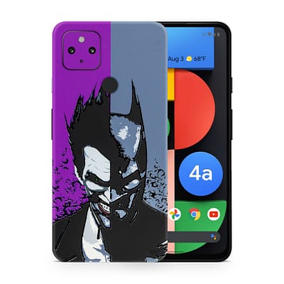 Pixel 4A 5G Batman Vs Joker 3D Skin WrapitSkin