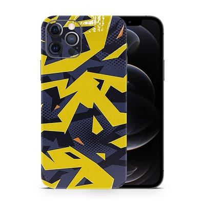 iPhone 12 Pro Abstract Yellow 3D Skin WrapitSkin