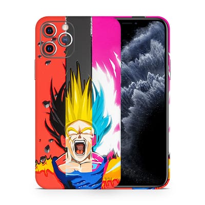iPhone 11 Pro Max Angry Goku 3D Skin WrapitSkin