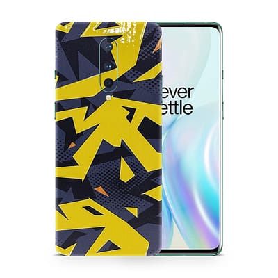 OnePlus 8 UW 5G Abstract Yellow 3D Skin WrapitSkin