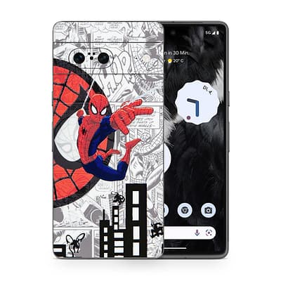 Pixel 7 Spiderman Comic 3D Skin WrapitSkin