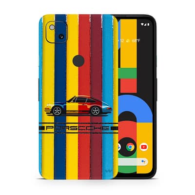Pixel 4A Porsche Multicolor 3D Skin WrapitSkin
