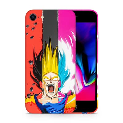 iPhone 8 Angry Goku 3D Skin WrapitSkin