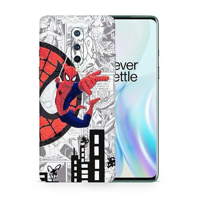 OnePlus 8 Spiderman Comic 3D Skin WrapitSkin