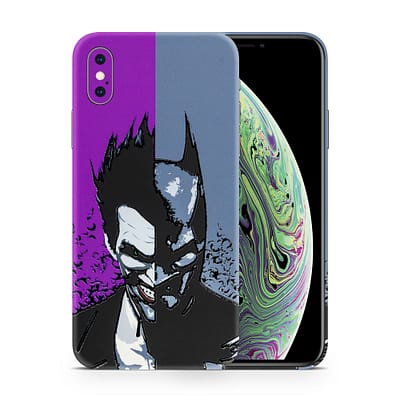 iPhone XS Max Batman Vs Joker 3D Skin WrapitSkin