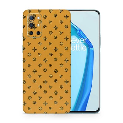 OnePlus 9R Yellow Danger 3D Skin WrapitSkin