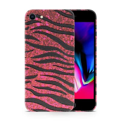 iPhone 8 Red Zebra 3D Skin WrapitSkin