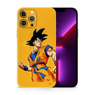iPhone 13 Pro Goku Yellow 3D Skin WrapitSkin