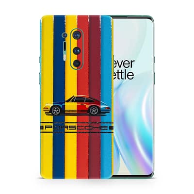 OnePlus 8 Pro Porsche Multicolor 3D Skin WrapitSkin
