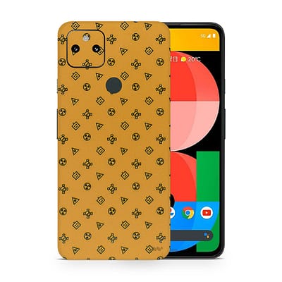 Pixel 5A 5G Yellow Danger 3D Skin WrapitSkin
