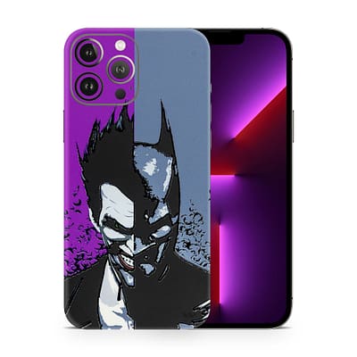 iPhone 13 Pro Max Batman Vs Joker 3D Skin WrapitSkin