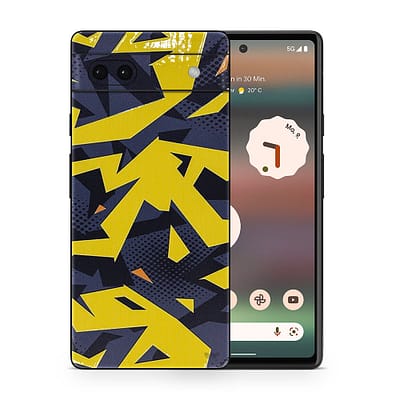 Pixel 6A Abstract Yellow 3D Skin WrapitSkin