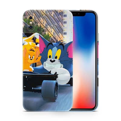 iPhone X Tom And Jerry 3D Skin WrapitSkin