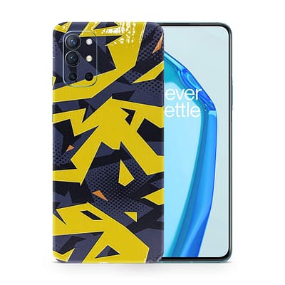 OnePlus 9R Abstract Yellow 3D Skin WrapitSkin