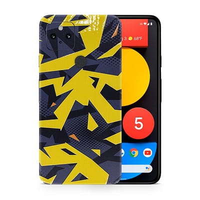 Pixel 5 Abstract Yellow 3D Skin WrapitSkin