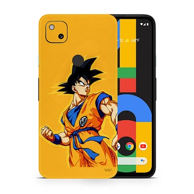 Pixel 4A Goku Yellow 3D Skin WrapitSkin